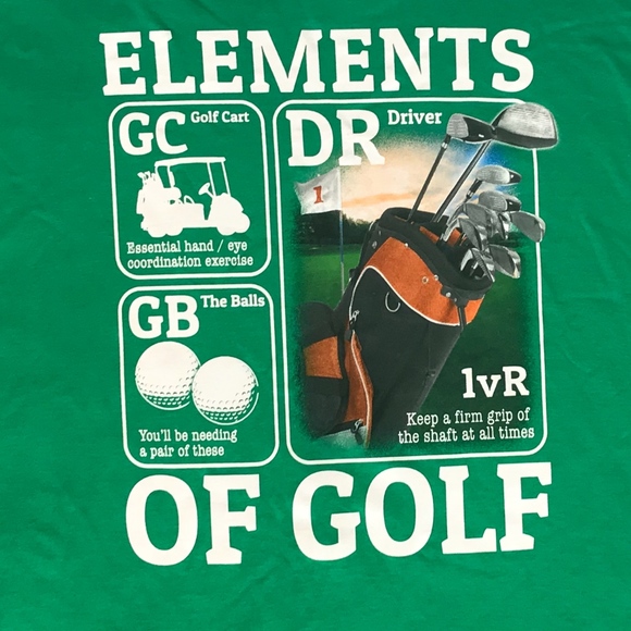 SADDLEDRED ELEMENTS OF GOLF T-SHIRT - Picture 2 of 8